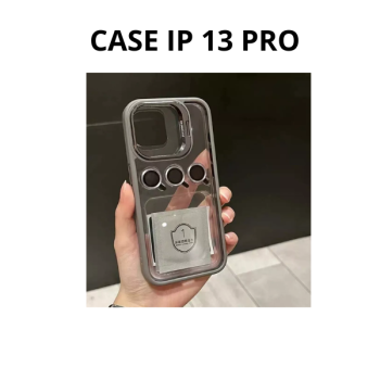 CASE  IPHONE COM SUPORTE+LENTE DE CÂMERA 13 PRO 