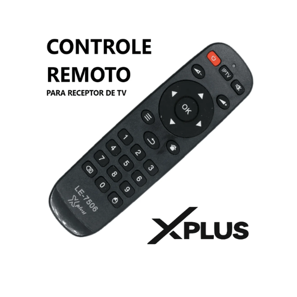 CONTROLE REMOTO TV BOX PARA X PLUS LELONG LE-7506