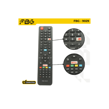 CONTROLE LED COMPATÍVEL C/ SEMP TOSHIBA FBG- 9029
