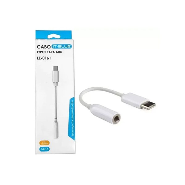 Cabo Adaptador Tipo C para Fone de Ouvido P2 - ITBLUE LE-0161