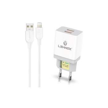 Carregador De Celular 4.1A 2Entrada  USB  LEHMOX LE-496 IOS 