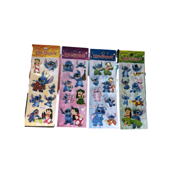 CARTELAS LILO STITCH ADESIVOS 