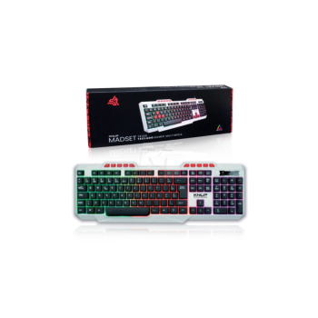 Teclado Gamer Branco Rgb Usb C/ Teclas Multimídia Kp-te120 Branco