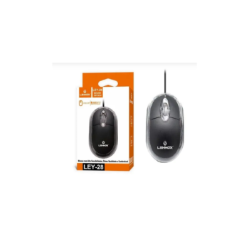 Mouse USB Óptico Com Fio USB 2.0 1200 DPI LEY-28 Lehmox