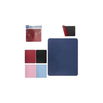 MOUSE PAD COURO SINTETICO DUPLA FACE 22X18CM