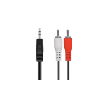 Cabo de Áudio P2 x 2 RCA de 3 metros LE-1008