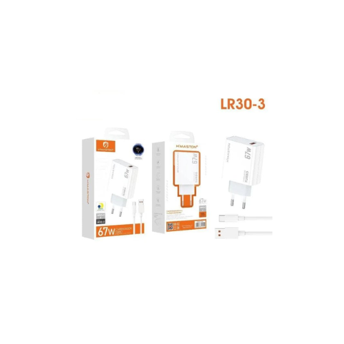 CARREGADOR TURBO H´MASTON TYPE-C 67W LR30-3