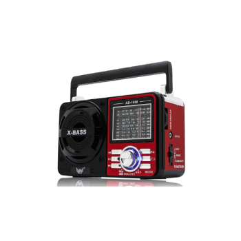 Rádio Retrô Portátil Bluetooth Com Lanterna Kapbom KA-1088