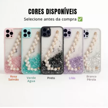 CAPA IPHONE 7 PLUS 8 PLUS  COM PEROLA