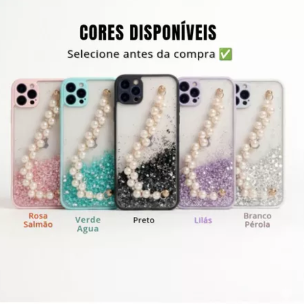 CAPA IPHONE 11 PRO COM PEROLA