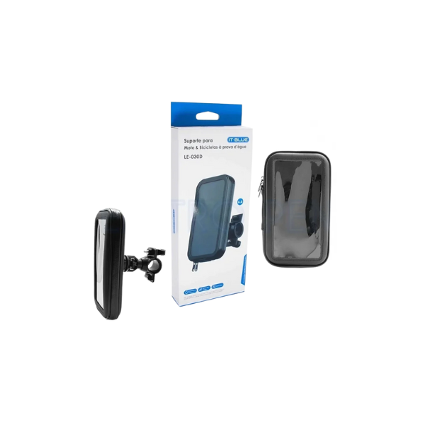 Suporte De Celular Para Moto A Prova D'agua Le-030d It-blue