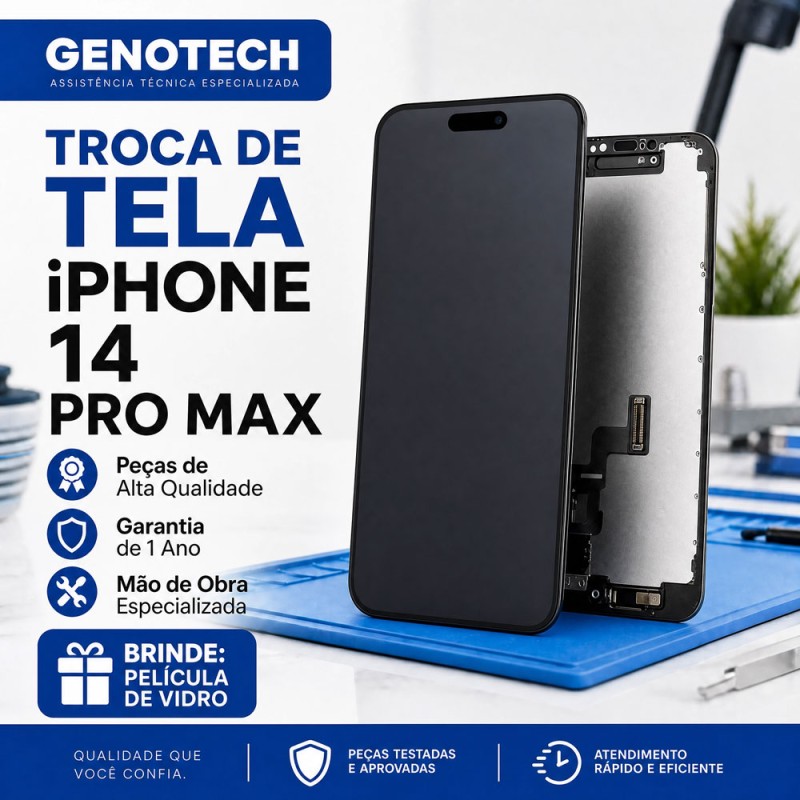 Troca de Tela iPhone 14 Pro Max Premium